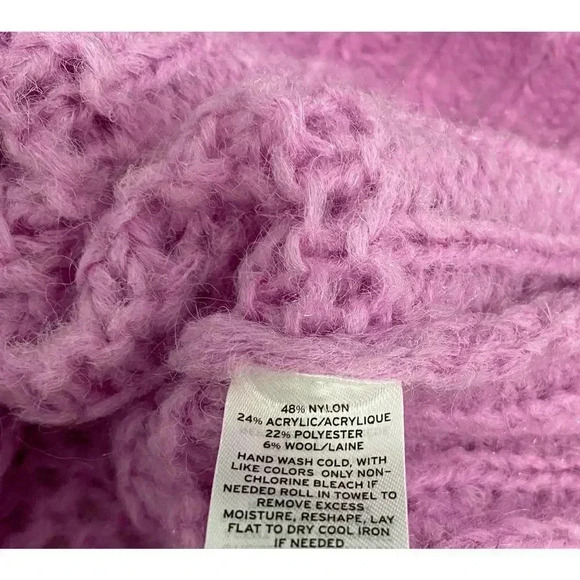 Chelsea 28 opened knit purple sweater - Picture 5 of 5